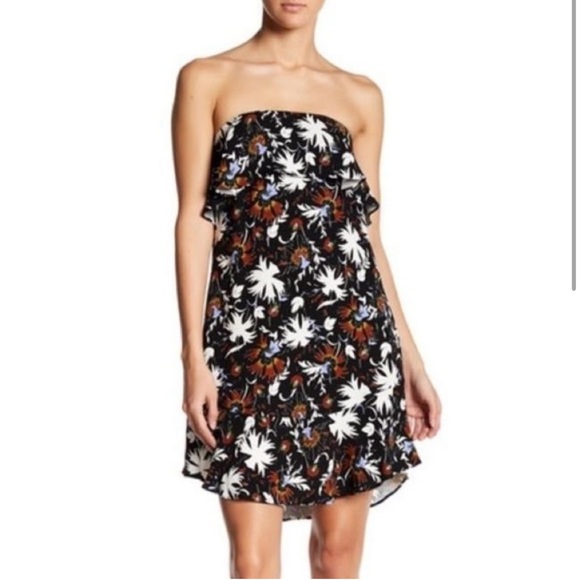 A.L.C. Romy Floral Strapless Dress Size 2 - Picture 3 of 5